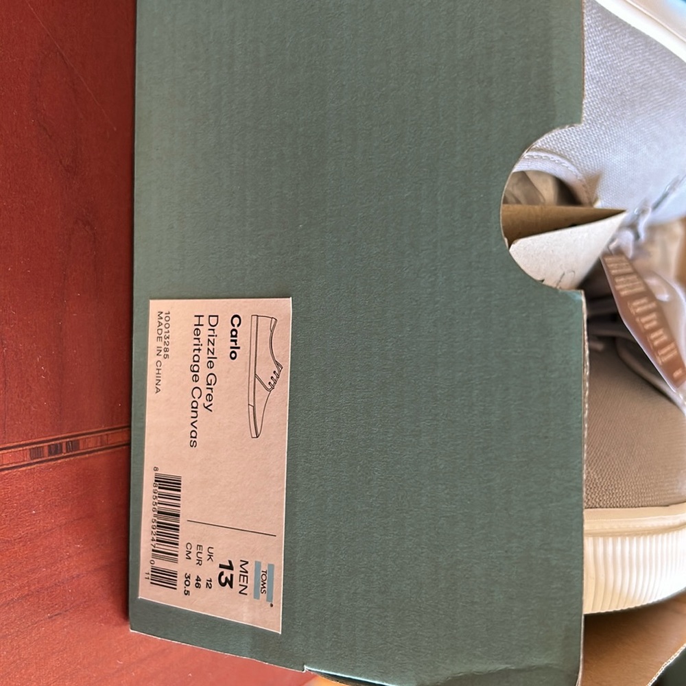 TOMS Carlo sneaker size 13 US (12 UK, EUR 46)